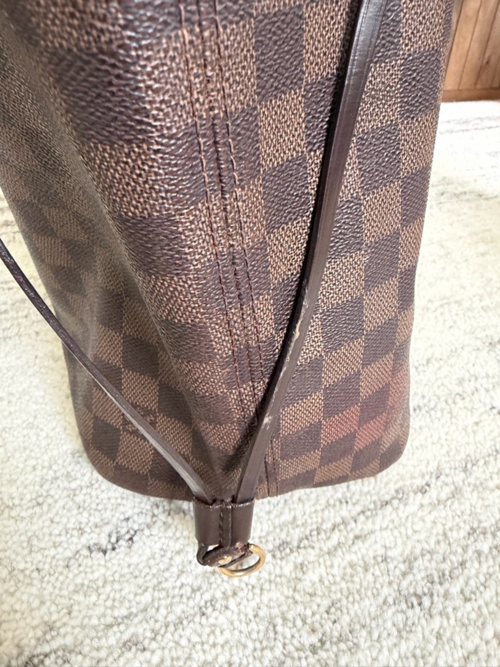 Louis Vuitton MM Damier Ebene Neverfull Tote - Picture 3 of 13